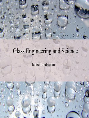 cover image of Glass Engineering and Science